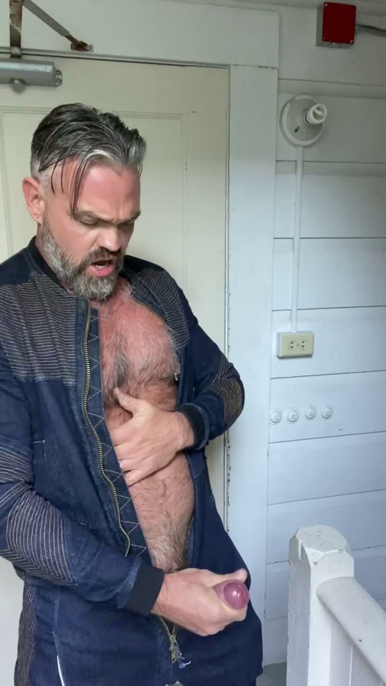 Cock Cage Public Jerk