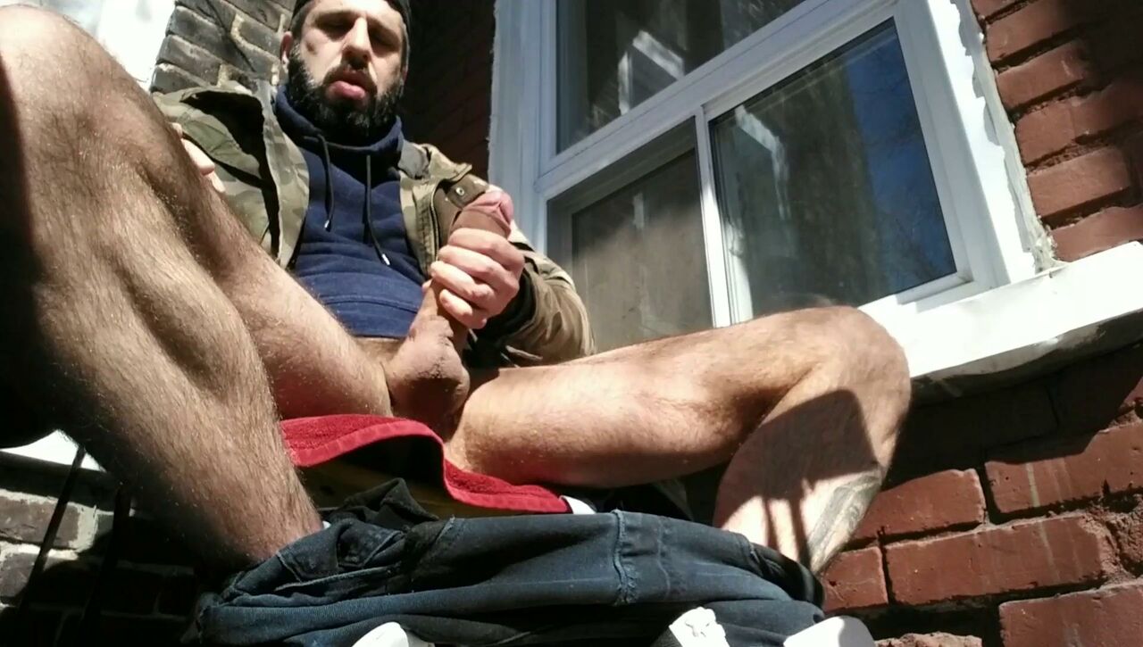 Jerking Off Outside