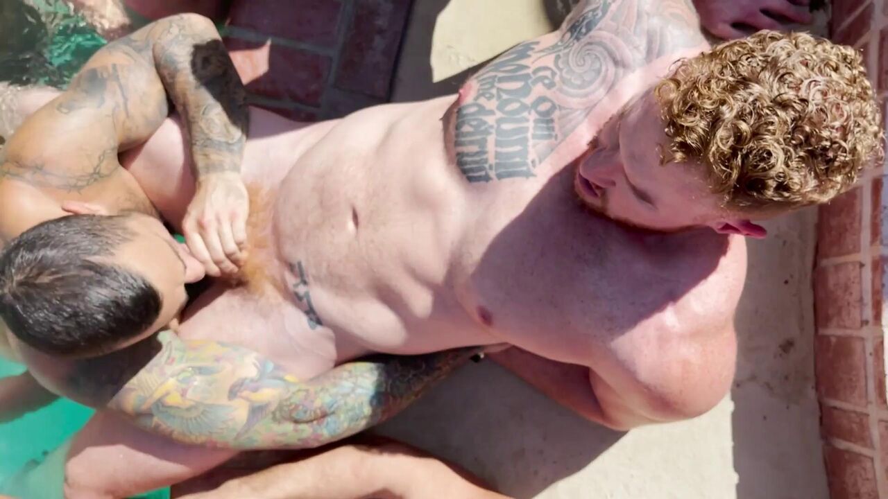 Desert Nights Poolside Orgy Part 1